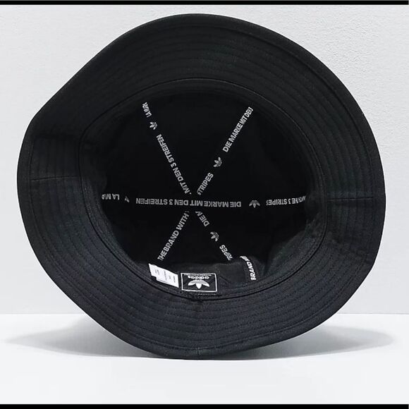 adidas Originals Black Bucket Hat Unisex Logo Embroidered | NWT - Picture 3 of 3